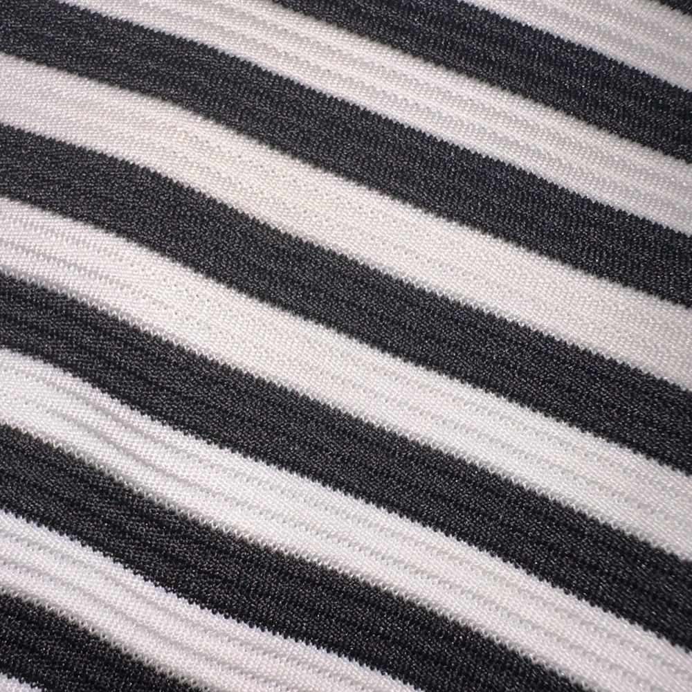 EUC Tommy Hilfiger Size Large Striped Black and White Collar Dress - Picture 8 of 11